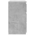Mesita de noche madera contrachapada gris hormigón