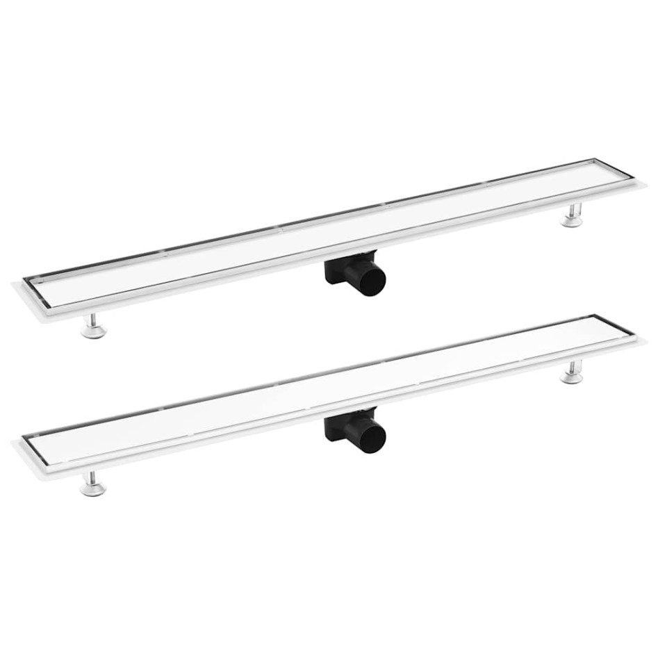 Desagüe de ducha con cubierta 2 en 1 acero inoxidable 103x14