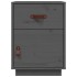 Mesitas de noche 2 uds madera maciza de pino gris 40x34x55