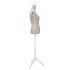 Maniquí de busto de mujer algodón blanco con