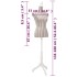 Maniquí de busto de mujer algodón blanco con