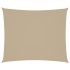 Toldo de vela rectangular tela Oxford beige 4x6