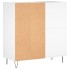 Mueble para discos madera contrachapada blanco 84,5x38x89