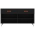 Banco zapatero madera de ingeniería negro 102x35x55