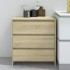Aparador de madera contrachapada roble Sonoma 70x41x75
