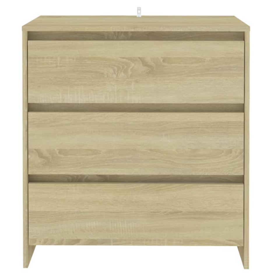 Aparador de madera contrachapada roble Sonoma 70x41x75