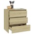 Aparador de madera contrachapada roble Sonoma 70x41x75