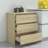 Aparador de madera contrachapada roble Sonoma 70x41x75