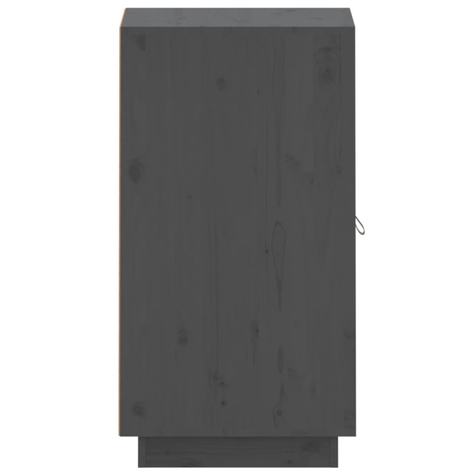 Aparador de madera maciza de pino gris 34x40x75