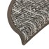 Alfombras de peldaños de escalera 15 uds antracita 65x21x4