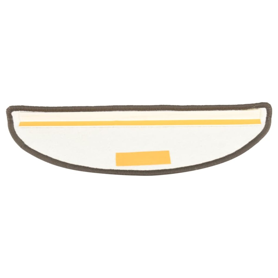 Alfombras de peldaños de escalera 15 uds antracita 65x21x4