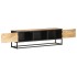 Mueble de TV puerta tallada madera de mango rugosa 130x30x40