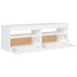 Mueble para TV con luces LED blanco 120x35x40