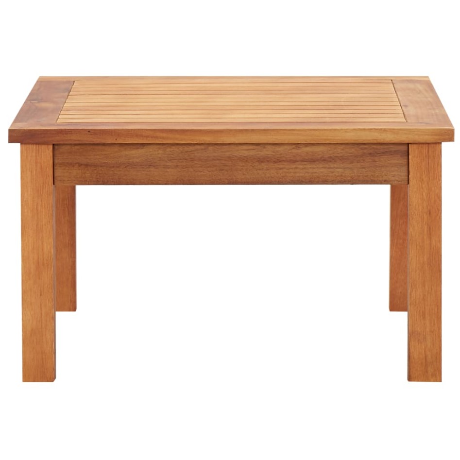 Mesa de centro de jardín madera maciza de acacia 60x60x36
