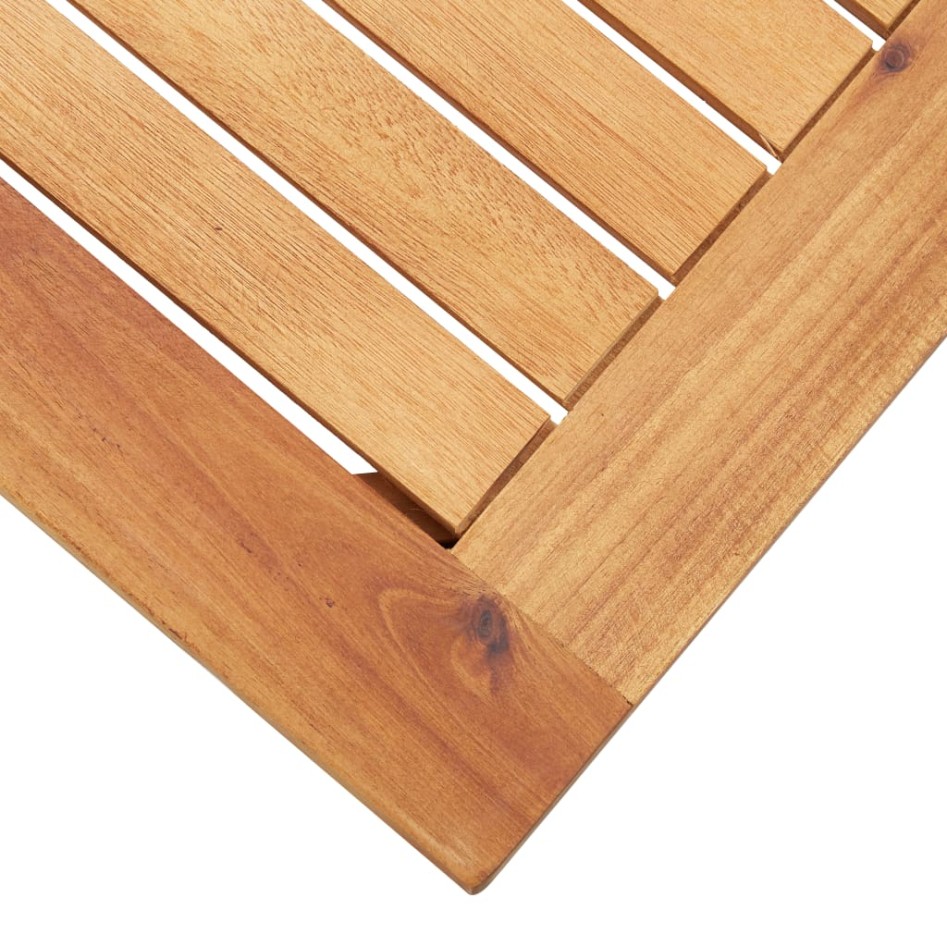Mesa de centro de jardín madera maciza de acacia 60x60x36