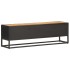 Mueble de TV puerta tallada madera de mango rugosa 130x30x40