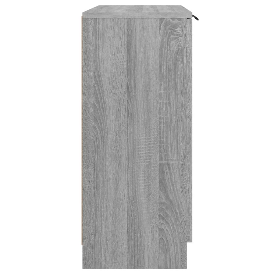 Aparador de madera contrachapada gris Sonoma 60x30x70