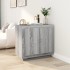 Aparador de madera contrachapada gris Sonoma 80x40x75