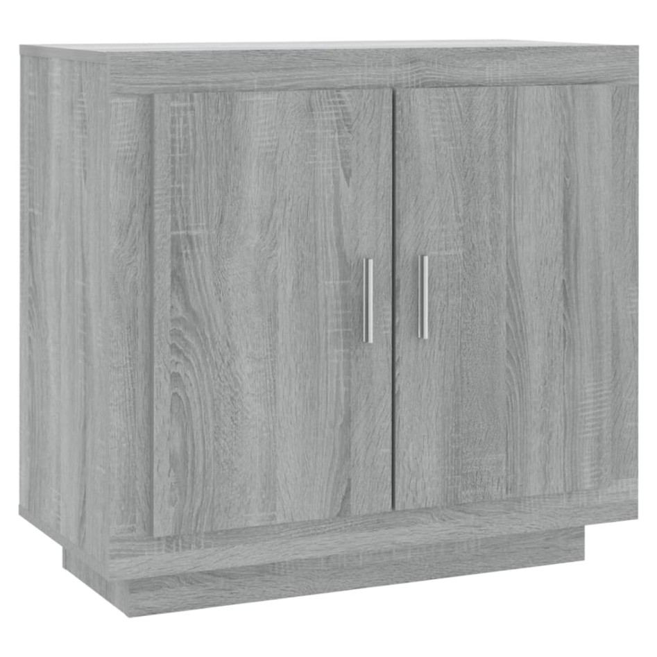 Aparador de madera contrachapada gris Sonoma 80x40x75