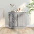 Aparador de madera contrachapada gris Sonoma 80x40x75