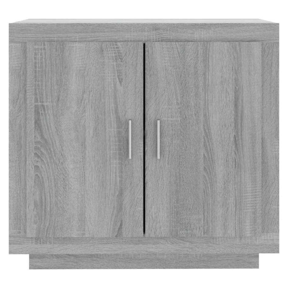 Aparador de madera contrachapada gris Sonoma 80x40x75