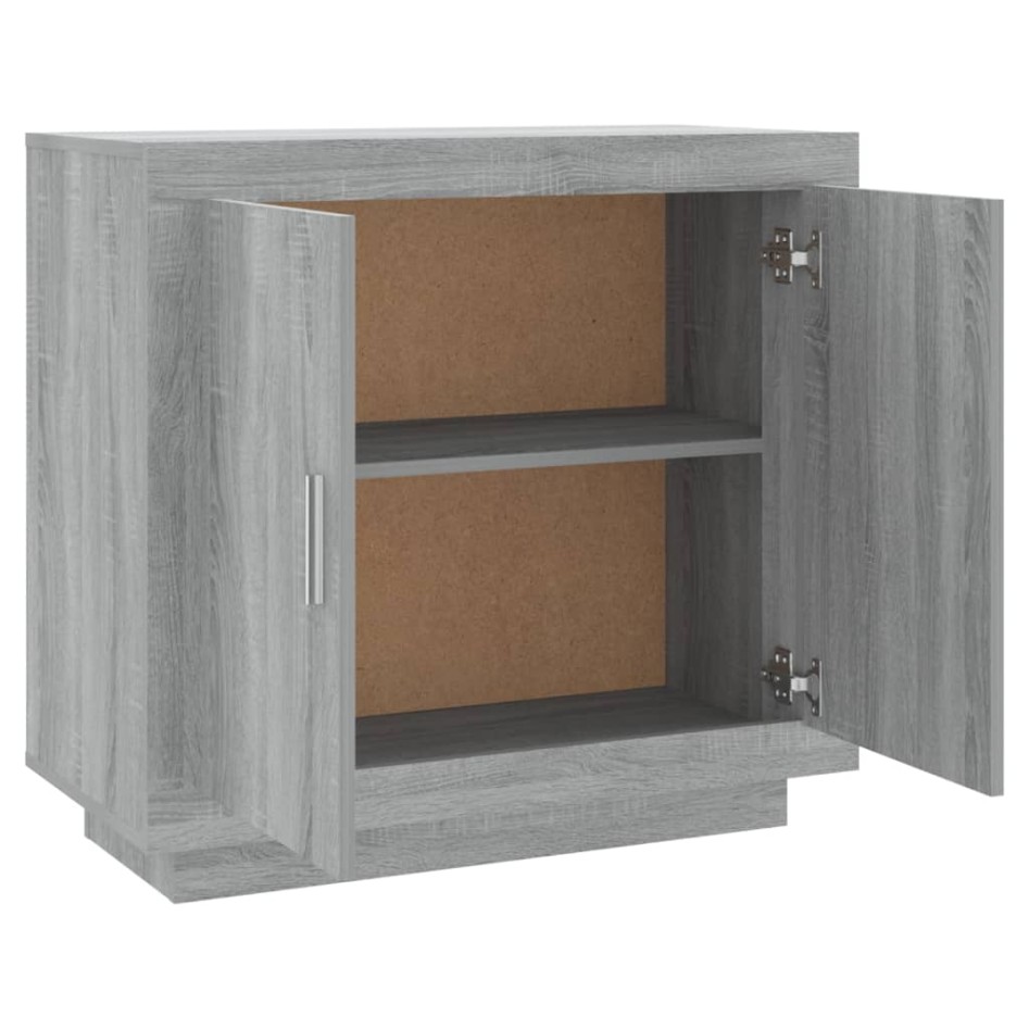 Aparador de madera contrachapada gris Sonoma 80x40x75
