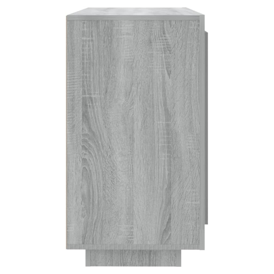 Aparador de madera contrachapada gris Sonoma 80x40x75