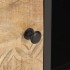 Mueble de TV puerta tallada madera de mango rugosa 130x30x40