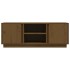 Mueble de TV madera maciza de pino marrón miel 110x35x40,5