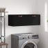 Armario de pared madera de ingeniería negro 100x36,5x35