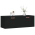 Armario de pared madera de ingeniería negro 100x36,5x35