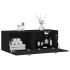 Armario de pared madera de ingeniería negro 100x36,5x35