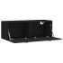 Armario de pared madera de ingeniería negro 100x36,5x35