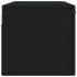 Armario de pared madera de ingeniería negro 100x36,5x35