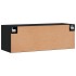 Armario de pared madera de ingeniería negro 100x36,5x35