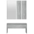 Set de muebles de recibidor madera contrachapada gris