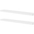 Estantes flotantes de pared 2 uds MDF blanco para