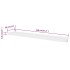 Estantes flotantes de pared 2 uds MDF blanco para