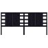 Cabecero de cama madera maciza de pino negro 166x4x100