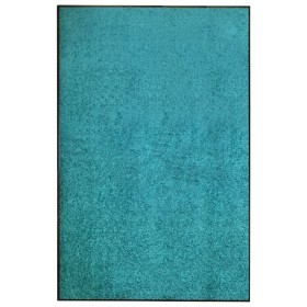 Felpudo lavable azul cian 120x180