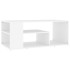 Mesa de centro madera contrachapada blanco 100x50x40