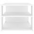 Mesa de centro madera contrachapada blanco 100x50x40