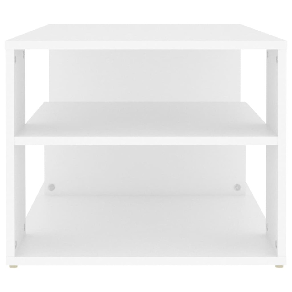 Mesa de centro madera contrachapada blanco 100x50x40