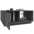 Mesa de centro de madera maciza de pino gris 80x50x35,5