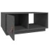 Mesa de centro de madera maciza de pino gris 80x50x35,5
