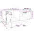 Mesa de centro de madera maciza de pino gris 80x50x35,5