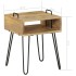 Mesita de noche de madera maciza de mango 40x34x47