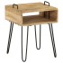 Mesita de noche de madera maciza de mango 40x34x47