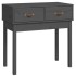 Mesa consola de madera maciza de pino gris 76,5x40x75