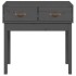 Mesa consola de madera maciza de pino gris 76,5x40x75